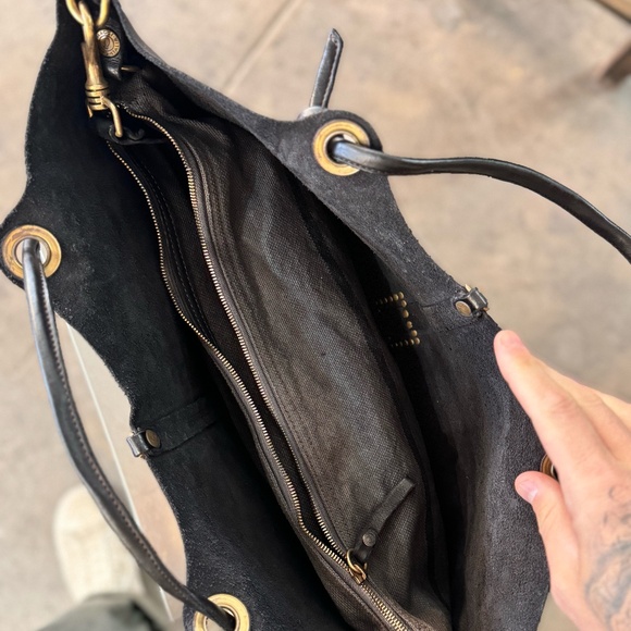 Black Campomaggi Grande Shopping Vacchetta Shoulder Bag - Picture 3 of 4